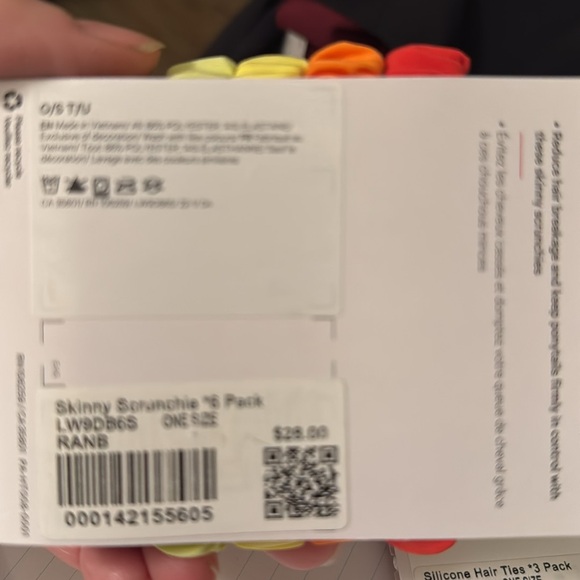 SOLD NWT Skinny Scrunchies set of 6 - Picture 3 of 3